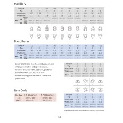  3B BRACKET  LINGUAL 018 + 022 bicuspides  (28 PIEZAS incluyendo 1º y 2º molar)